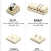 Jewelry Watch Display Stand Set Off-White Color & Microfiber Material DS168