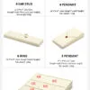Jewelry Watch Display Stand Set Off-White Color & Microfiber Material DS168