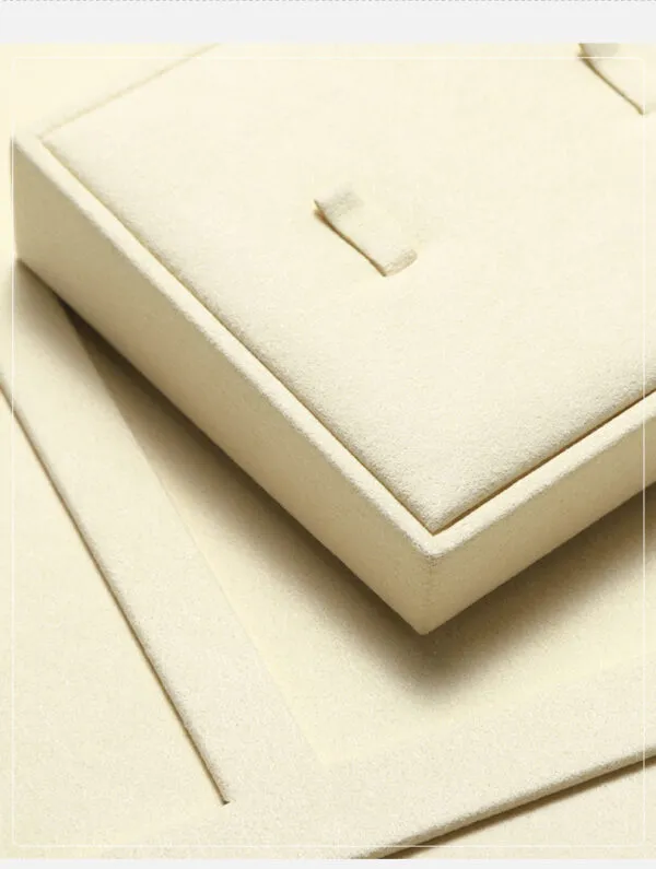Jewelry Watch Display Stand Set Off-White Color & Microfiber Material DS168