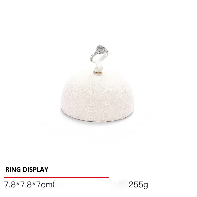 Jewelry Display Stand Set Beige Color & Microfiber Material DS139-c