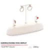Jewelry Display Stand Set Beige Color & Microfiber Material DS139-j