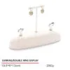 Jewelry Display Stand Set Beige Color & Microfiber Material DS139-k