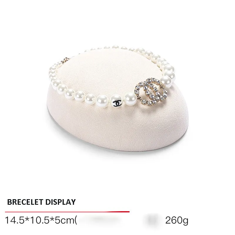 Jewelry Display Stand Set Beige Color & Microfiber Material DS139-l
