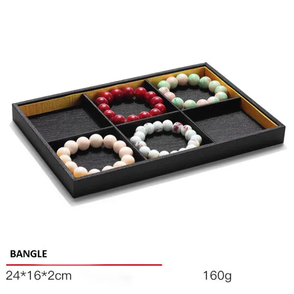 Jewelry Display Stand Set Black Color & Fabric Material DS141-q