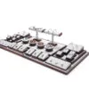 Jewelry Display Stand Set Light Grey Color & Microfiber, Wood Material DS142-ac