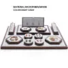 Jewelry Display Stand Set Light Grey Color & Microfiber, Wood Material DS142-l