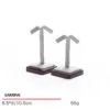 Jewelry Display Stand Set Light Grey Color & Microfiber, Wood Material DS142-t