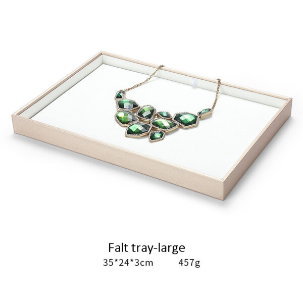 Jewelry Display Tray Multifunction Black Pendant, Ring, Flat, Bracelet, Bangle, Brooch Tray & Leather TR032-f