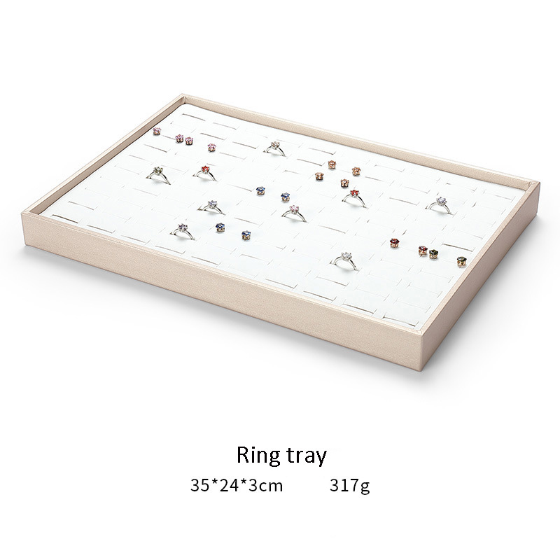 Jewelry Display Tray Multifunction Black Pendant, Ring, Flat, Bracelet, Bangle, Brooch Tray & Leather TR032-j