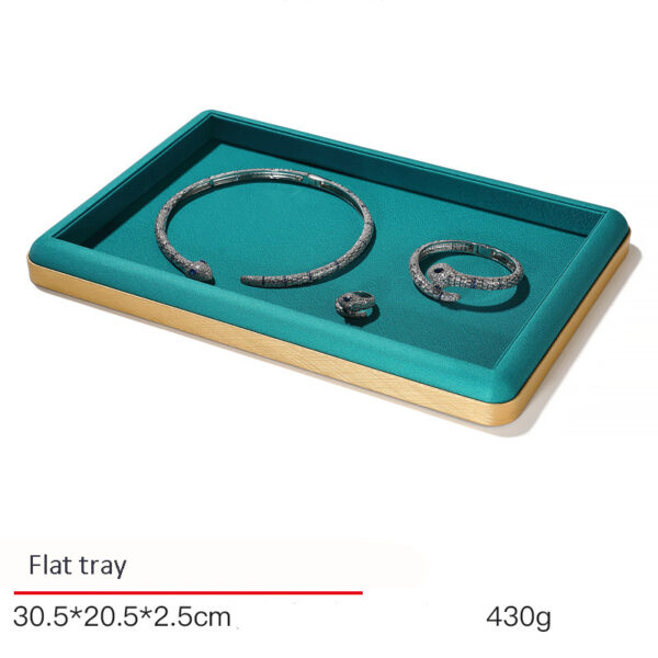 Jewelry Display Tray Multifunction, Pendant, Ring, Flat, Bracelet, Bangle Tray & Leather, Metal TR030-f