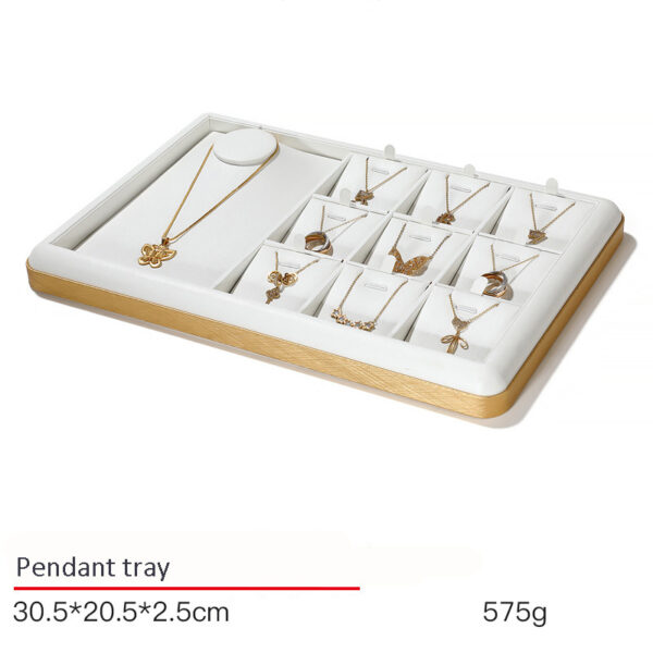 Jewelry Display Tray Multifunction, Pendant, Ring, Flat, Bracelet, Bangle Tray & Leather, Metal TR030-j