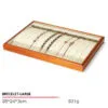 Jewelry Display Tray Multifunction Presentation Trays Pendant, Ring Bracelet, Bangle, Brooch, Flat, Loose Diamond Tray & Microfiber, Wood TR036-c