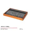 Jewelry Display Tray Multifunction Presentation Trays Pendant, Ring Bracelet, Bangle, Brooch, Flat, Loose Diamond Tray & Microfiber, Wood TR036-g