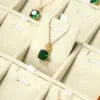 Jewelry Display Tray Multifunction Presentation Trays Pendant, Ring Bracelet, Bangle, Brooch, Flat, Loose Diamond Tray & Microfiber, Wood TR036-i