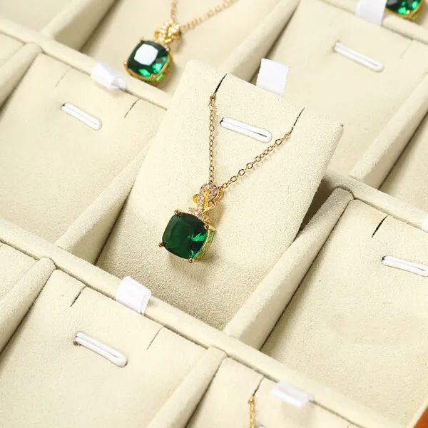 Jewelry Display Tray Multifunction Presentation Trays Pendant, Ring Bracelet, Bangle, Brooch, Flat, Loose Diamond Tray & Microfiber, Wood TR036-i