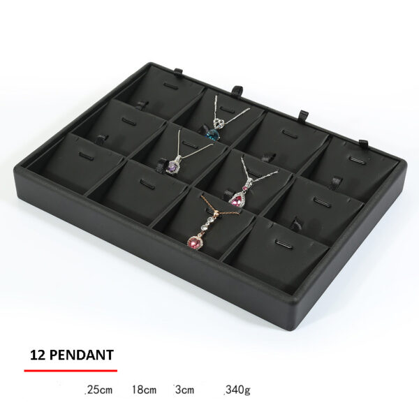 Jewelry Display Tray Multifunction Presentation Trays Pendant, Ring Bracelet, Bangle, Flat Tray & Leather TR037-d