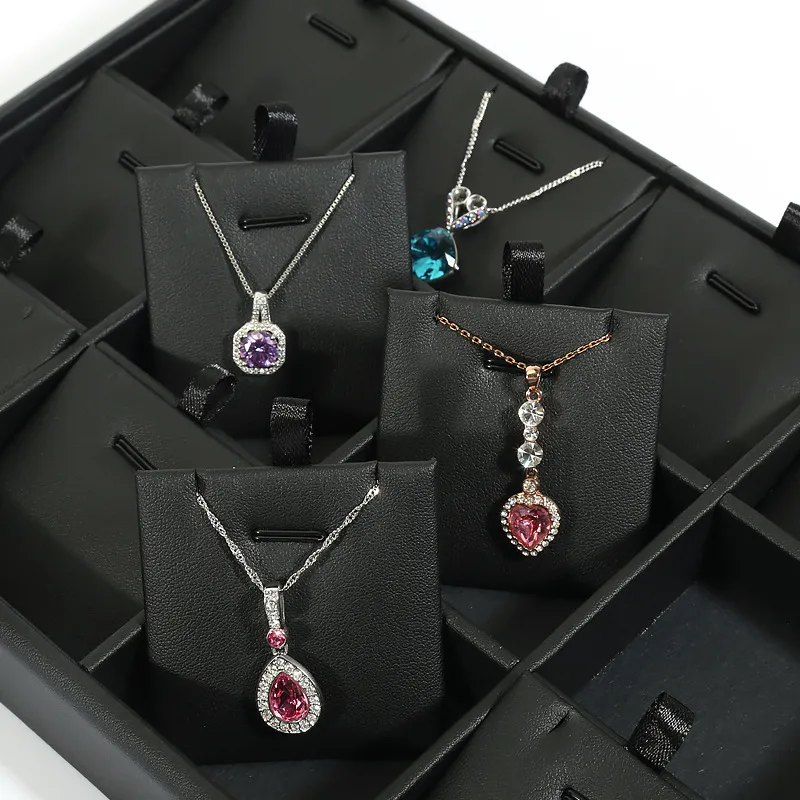 Jewelry Display Tray Multifunction Presentation Trays Pendant, Ring Bracelet, Bangle, Flat Tray & Leather TR037-h