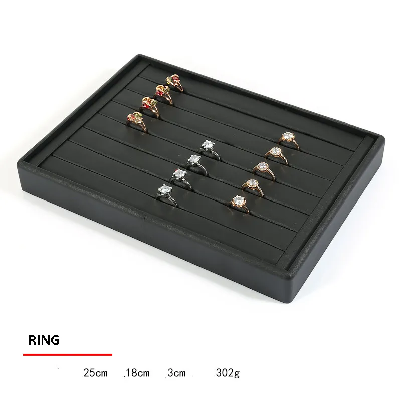 Jewelry Display Tray Multifunction Presentation Trays Pendant, Ring Bracelet, Bangle, Flat Tray & Leather TR037-i