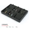 Jewelry Display Tray Multifunction Presentation Trays Pendant, Ring Bracelet, Bangle, Flat Tray & Leather TR037-k