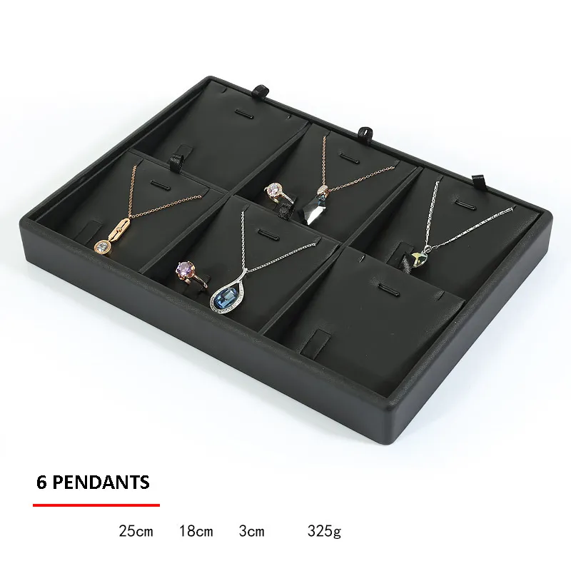 Jewelry Display Tray Multifunction Presentation Trays Pendant, Ring Bracelet, Bangle, Flat Tray & Leather TR037-k