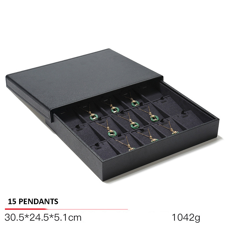 Jewelry Display Tray Multifunction Presentation Trays and Jewelry Set Tray & PU, Leather TR034-c