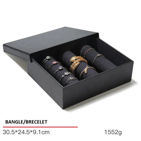 Jewelry Display Tray Multifunction Presentation Trays and Jewelry Set Tray & PU, Leather TR034-e