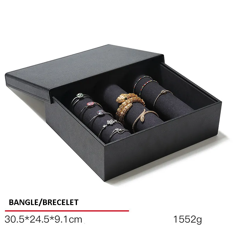 Jewelry Display Tray Multifunction Presentation Trays and Jewelry Set Tray & PU, Leather TR034-e