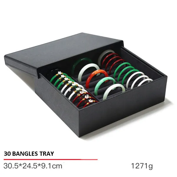Jewelry Display Tray Multifunction Presentation Trays and Jewelry Set Tray & PU, Leather TR034-f