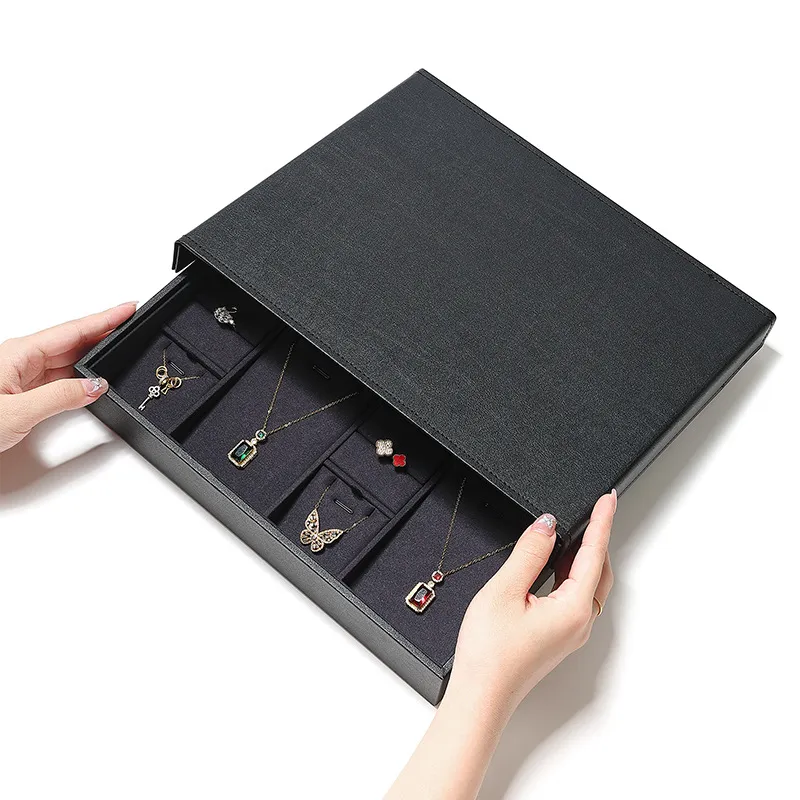 Jewelry Display Tray Multifunction Presentation Trays and Jewelry Set Tray & PU, Leather TR034-j