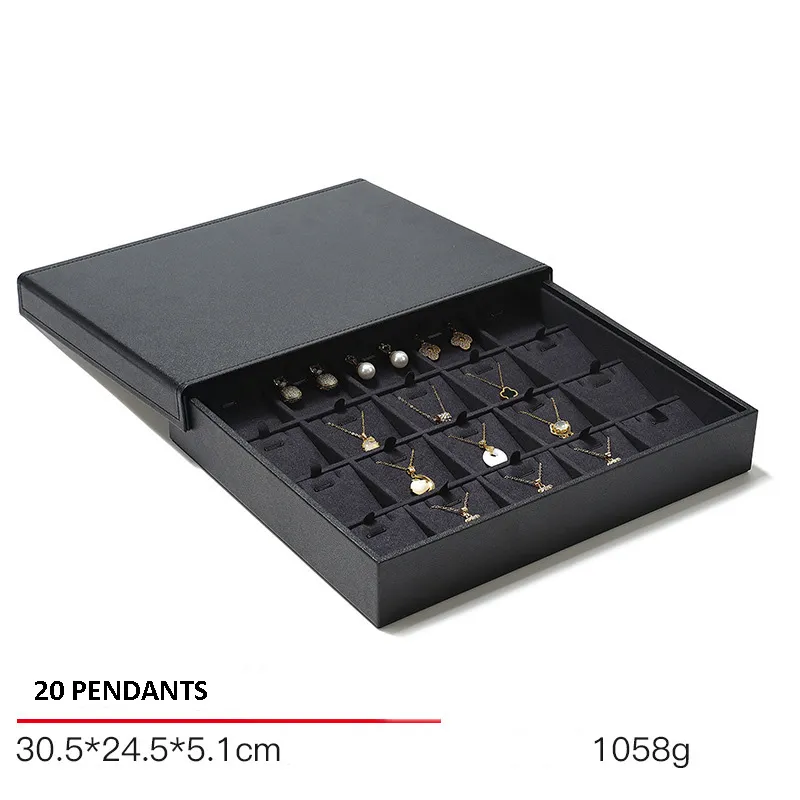 Jewelry Display Tray Multifunction Presentation Trays and Jewelry Set Tray & PU, Leather TR034-n