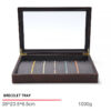 Jewelry Display Tray Multifunction Presentation Trays with Transparent Cover & Microfiber, Wood TR035-g