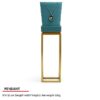 Jewelry Display Stand Set Aquamarine Blue Color & Leather, Metal Material DS160-e