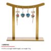 Jewelry Display Stand Set Aquamarine Blue Color & Leather, Metal Material DS160-h