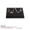 Jewelry Display Stand Set Black Color & Microfiber, Meta Material DS154-d