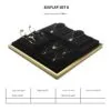 Jewelry Display Stand Set Black Color & Microfiber, Meta Material DS154-r
