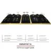 Jewelry Display Stand Set Black Color & Microfiber, Meta Material DS154-u