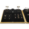 Jewelry Display Stand Set Black Color & Microfiber, Meta Material DS154-y