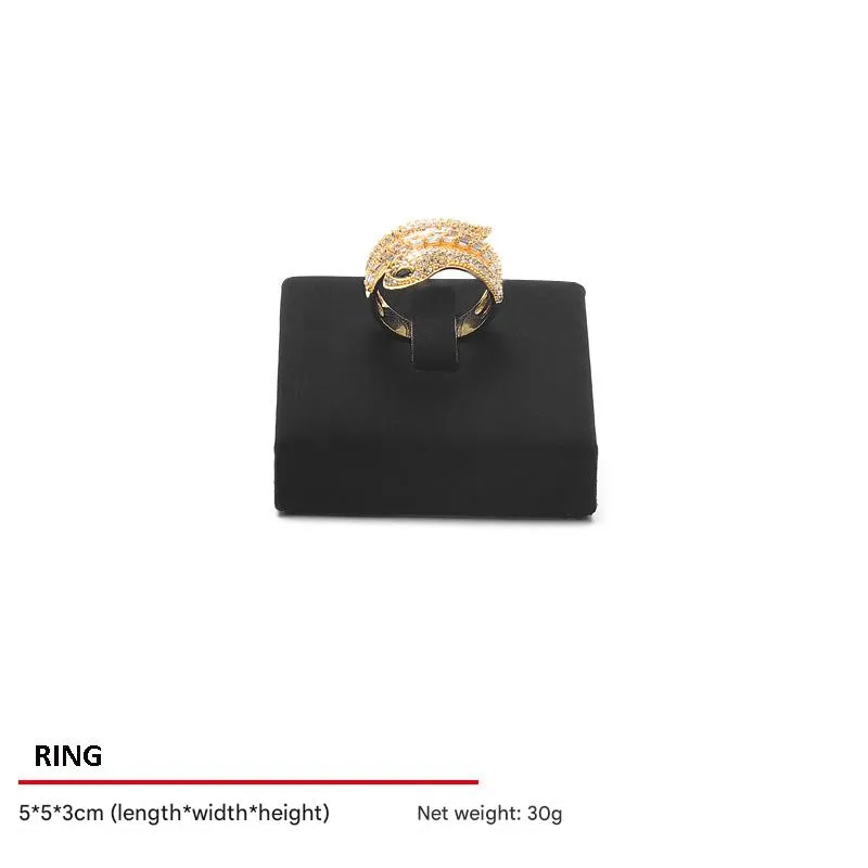 Jewelry Display Stand Set Black Color & Microfiber, Meta Material DS154-z