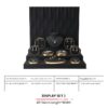 Jewelry Display Stand Set Black Color & Microfiber, Metal Material DS144-t