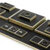 Jewelry Display Stand Set Black Color & PuLeather Fabric Material DS165-c