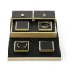 Jewelry Display Stand Set Black Color & PuLeather Fabric Material DS165-i