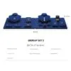 Jewelry Display Stand Set Blue Color & Microfiber Material DS167-c Jewelry Display Stand Set Blue Color & Microfiber Material DS167-c