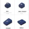 Jewelry Display Stand Set Blue Color & Microfiber Material DS167-l Jewelry Display Stand Set Blue Color & Microfiber Material DS167-l