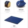 Jewelry Display Stand Set Blue Color & Microfiber Material DS167-m Jewelry Display Stand Set Blue Color & Microfiber Material DS167-m