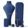 Jewelry Display Stand Set Blue Color & Microfiber, Metal Material DS145-s Jewelry Display Stand Set Blue Color & Microfiber, Metal Material DS145-s
