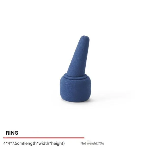 Jewelry Display Stand Set Blue Color & Microfiber, Metal Material DS145-v Jewelry Display Stand Set Blue Color & Microfiber, Metal Material DS145-v