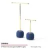 Jewelry Display Stand Set Blue Color & Microfiber, Metal Material DS145-w Jewelry Display Stand Set Blue Color & Microfiber, Metal Material DS145-w