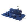 Jewelry Display Stand Set Blue Color & Microfiber, Metal Material DS145-y