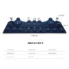 Jewelry Display Stand Set Blue Color & Velvet Material DS166-e