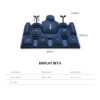 Jewelry Display Stand Set Blue Color & Velvet Material DS166-i